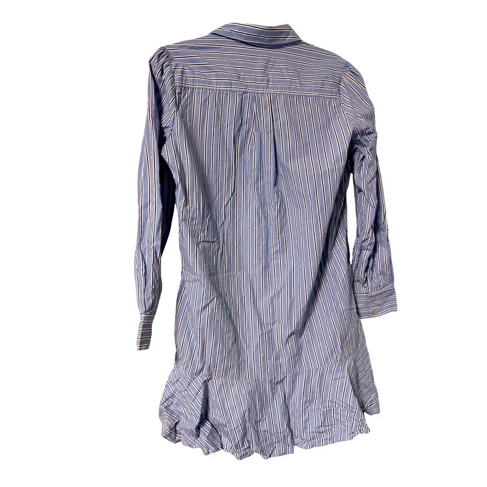 Quince 100% Organic Cotton Poplin Drop Waist Shirt Dress Womens Small - Picture 8 of 11